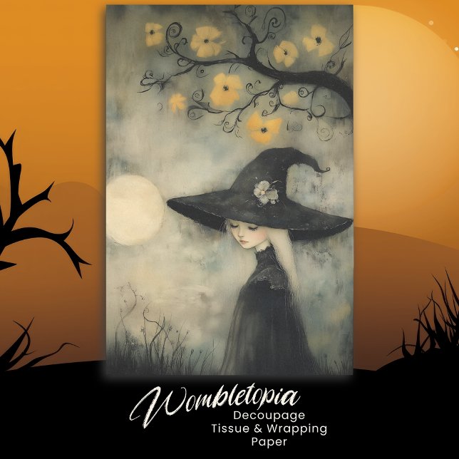 Vintages Moonlit Dreamy Hexengestein Seidenpapier (Von Creator hochgeladen)