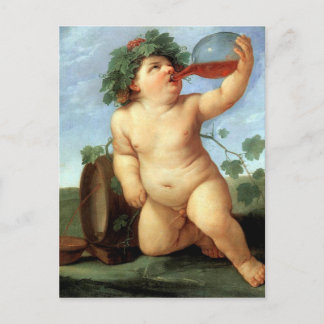 Vintages Motiv - Drink Bacchus - Reni Postkarte