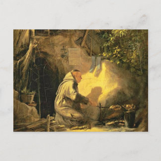 Vintages Motiv - Hermit - Spitzweg Postcard Postkarte