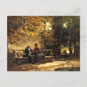 Vintages Motiv - Ruhen - Spitzweg Postkarte