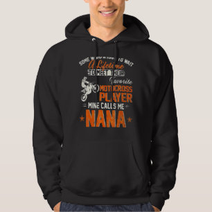 Vintages Motocross Dirt Bike Player Cal Hoodie