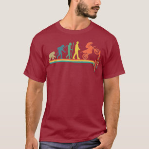 Vintages Motocross Evolution Dirt Bike Herzschlag T-Shirt