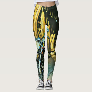 Vintages Motorengeschenk Leggings
