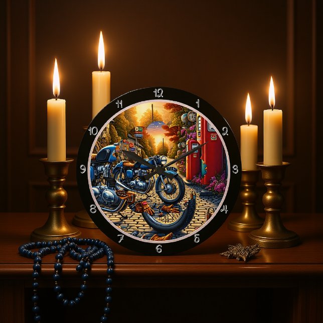 Vintages Motorgas Große Wanduhr (Von Creator hochgeladen)