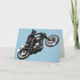 Vintages Motorrad Feiertagskarte
