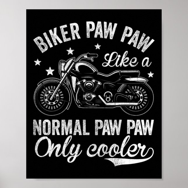 Vintages Motorrad für Männer Poster (Vorne)