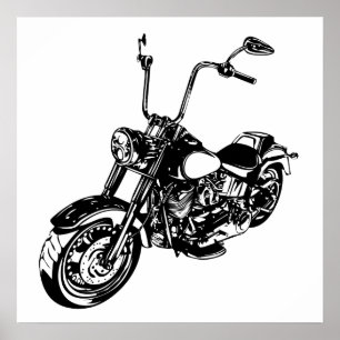 Vintages Motorrad Poster