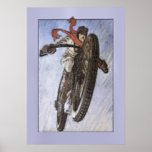 Vintages Motorrad-Poster Poster