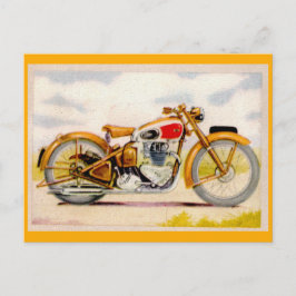 Vintages Motorrad Postkarte