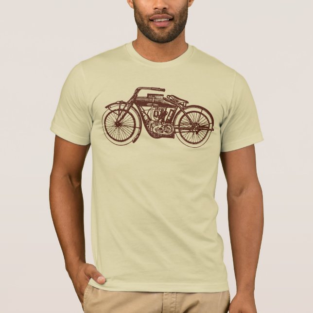 Vintages Motorrad T-Shirt (Vorderseite)