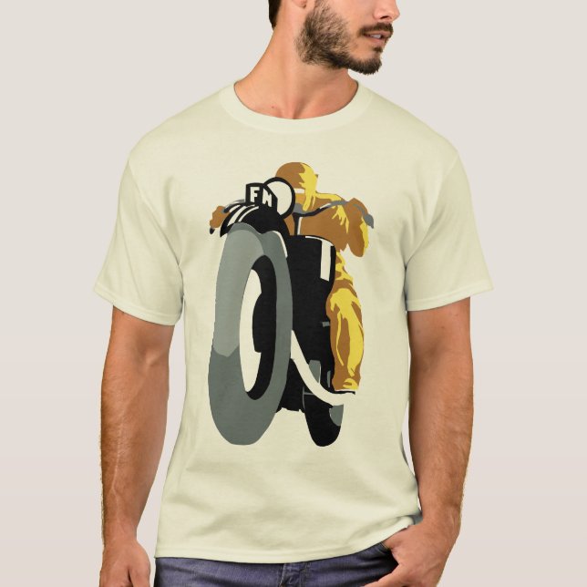 Vintages Motorrad T-Shirt (Vorderseite)