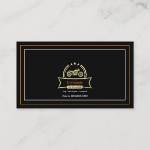 Vintages Motorrad Visitenkarte