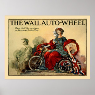 Vintages Motorradposter: Das Wall-Auto-Rad Poster