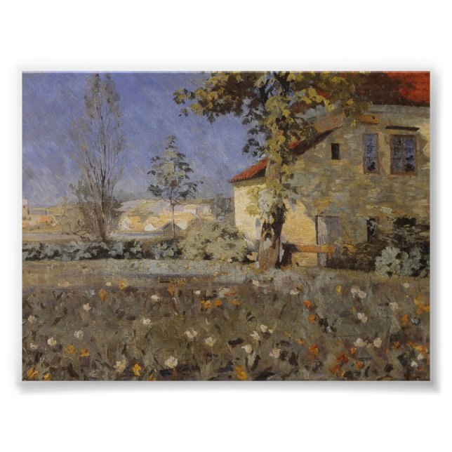 Vintages Mourier-Petersen House in Garden Fotodruck (Vorne)