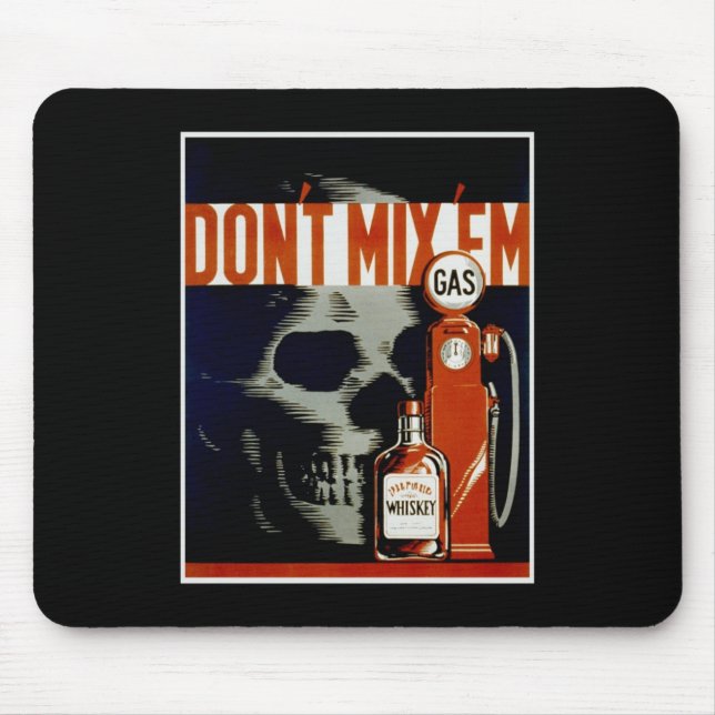 Vintages Mousepad "Don't Mix Em" (Vorne)