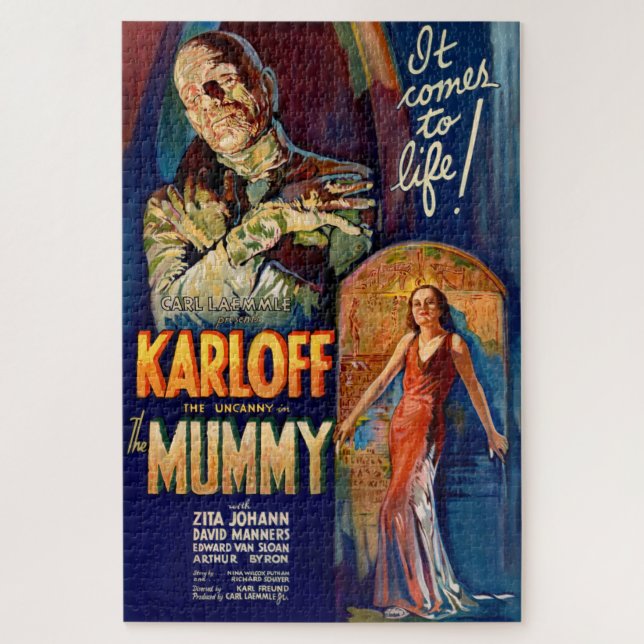 Vintages Mummy Monster Movie Poster (Vertikal)