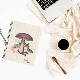 Vintages Mushroom-Bullet-Journal Notizbuch