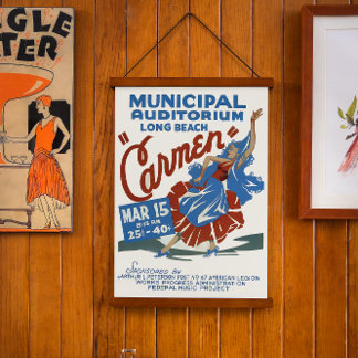 Vintages Musical Event Poster - Carmen