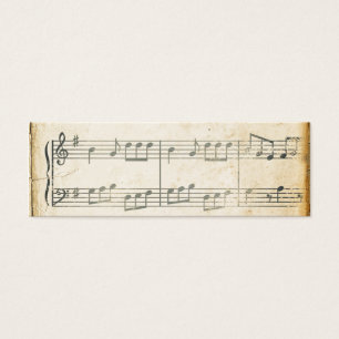 Vintages Musik-Blatt