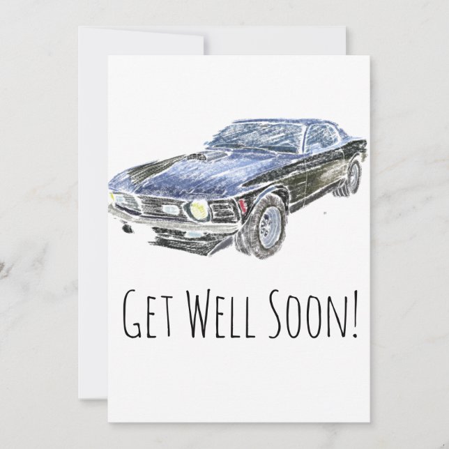 Vintages Muskelauto (Vorderseite)