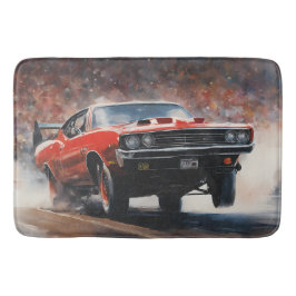 Vintages Muskelauto Badematte