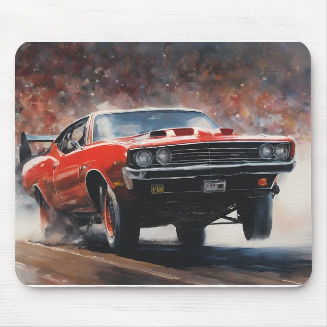 Vintages Muskelauto Mousepad (Vorne)