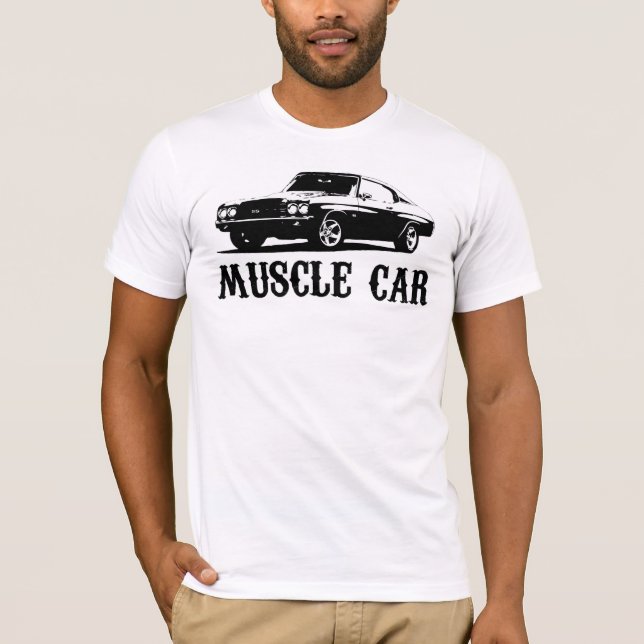 Vintages Muskelauto T-Shirt (Vorderseite)
