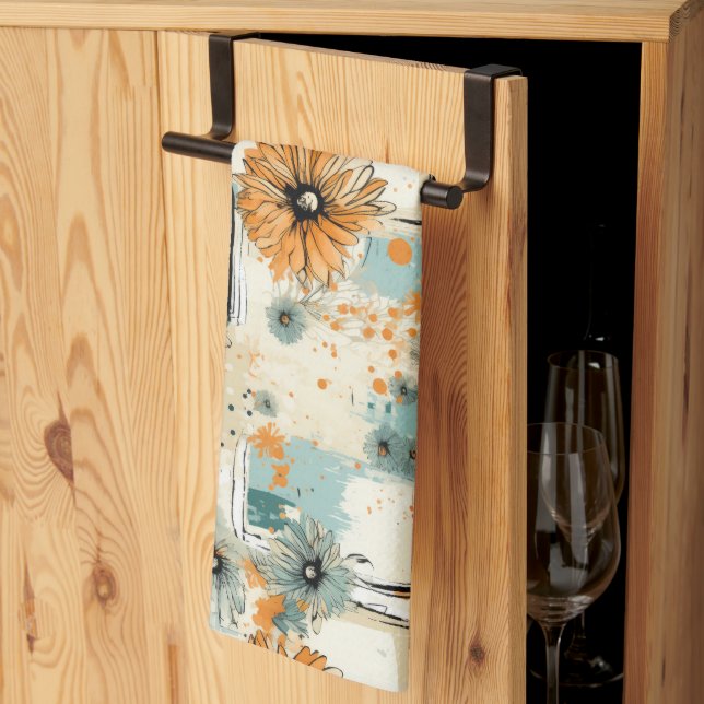 Vintages Muster (3) Geschirrtuch (Drittel gefaltet)