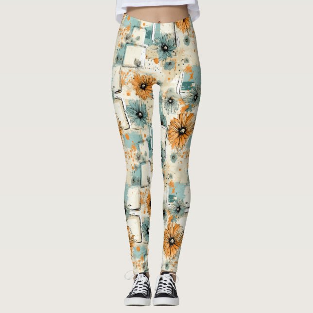 Vintages Muster (3) Leggings (Vorderseite)