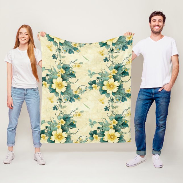 Vintages Muster (4) Fleecedecke (Beispiel)