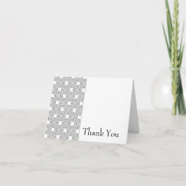 Vintages Muster dank Karte