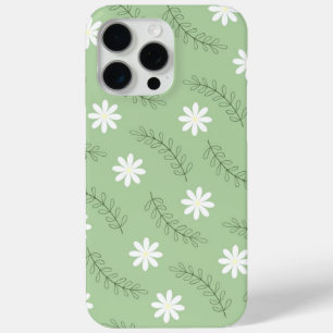 Vintages Muster der grünen weißen Blume Mitte des Case-Mate iPhone Hülle