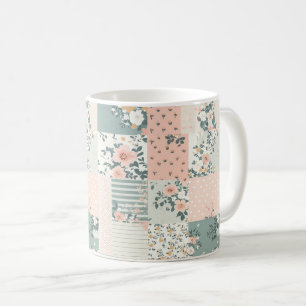 Vintages Muster für Blumenmuster - Pastell (1) Kaffeetasse