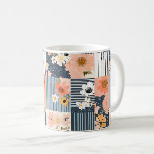 Vintages Muster für Blumenmuster - Pastell (3) Kaffeetasse