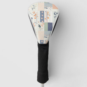 Vintages Muster für Blumenmuster - Pastell (4) Golf Headcover