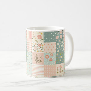 Vintages Muster für Blumenmuster - Pastell (6) Kaffeetasse