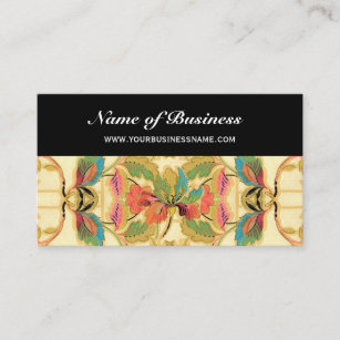 Vintages Muster für tropische florale Tapeten Visitenkarte