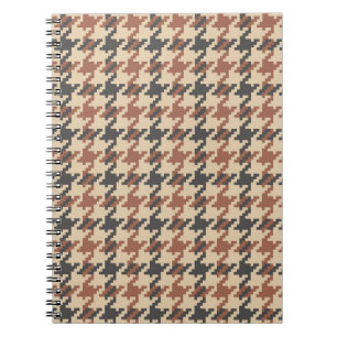 Vintages Muster für Tweed Gose Foot Notizblock