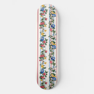 Vintages Muster für vertikale Erdbeeren Skateboard