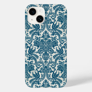 Vintages Muster für Wasserfarben Blau und Weiß Case-Mate iPhone 14 Hülle