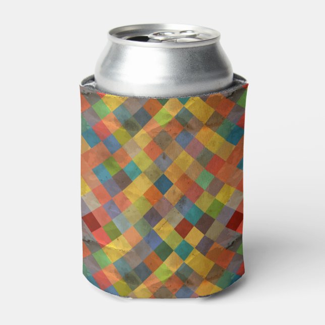 Vintages Muster. Geometrisch. Dosenkühler (Kanne Vorderseite)