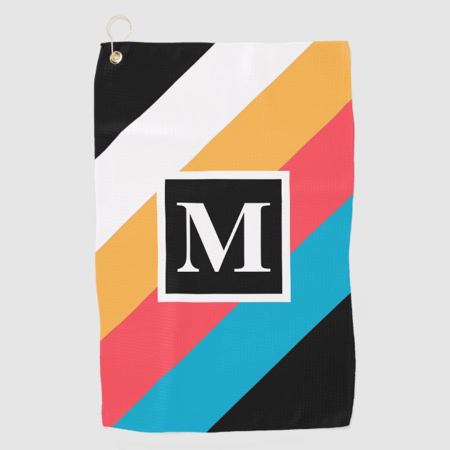 Vintages Muster Golfhandtuch (Vorderseite)