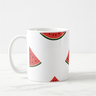 Vintages Muster mit Wassermelonen-Scheiben Kaffeetasse