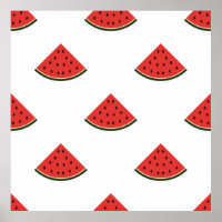 Vintages Muster mit Wassermelonen-Scheiben