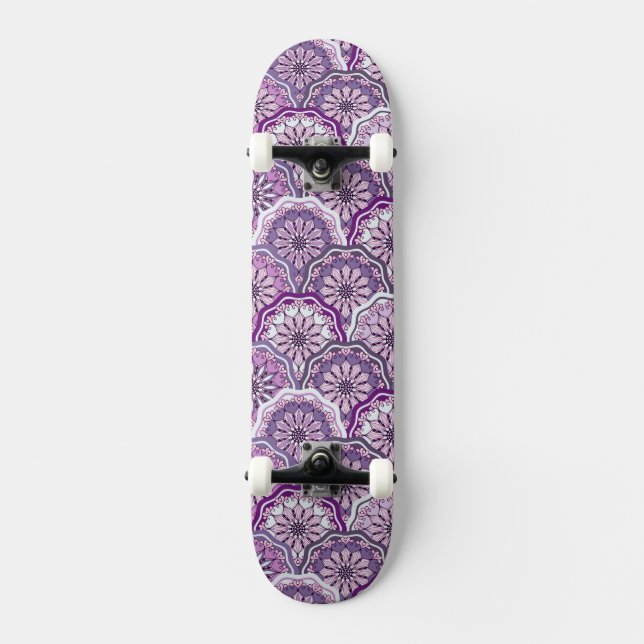 Vintages Muster Skateboard (Vorderseite)