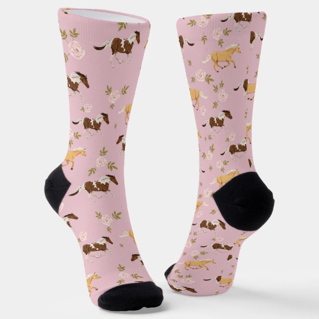 Vintages Muster Socken (Gewinkelt)
