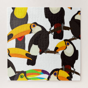 Vintages Muster tropischer Toucan Birds