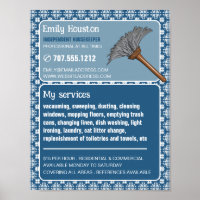 Vintages Muster und Duster, Haushälterin, Haushalt