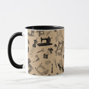 Vintages Nähmaschinenhandkurbeln Tasse
