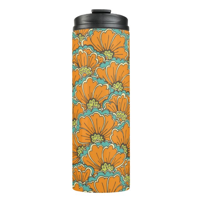 Vintages Nahost-Muster Thermosbecher (Vorderseite)